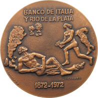 ARGENTINA MEDAL 1972 Banco De Italia Y Rio De La Plata 1872-1972 #sm02 0389 - Argentine