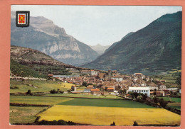 PIRINEO ARAGONES - HUESCA - HECHO - VISTA GENERAL Y PENA FORCADA A LA IZQUIERDA - ECRITE - Huesca