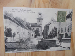 Amance - Rue Du Centre Et Place De L'Eglise - Amance