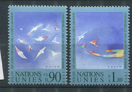 Nations Unies - Genève ** N° 368/369 - 50e Ann. De La Déclaration Des Droits De L'Homme - Unused Stamps