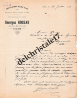 59 0420 LILLE NORD 1919 Installations De Gaz & Eau Salles De Bains Pompes à Bière Georges ROGEAU Rue Meurein à HAUSSY - Elektriciteit En Gas