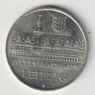 DDR 1984: 5 Mark, Rathaus Leipzig, KM 96 - 5 Marchi