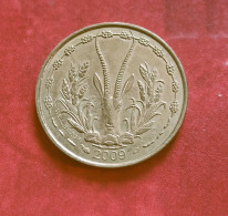 Pièce De 5 Francs CFA XOF 2009 Origine Côte D'Ivoire Afrique De L'Ouest (B18 38)F - Altri & Non Classificati