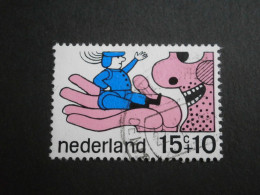 Nederland 917 PM Blok Gestempeld - Plaatfouten En Curiosa