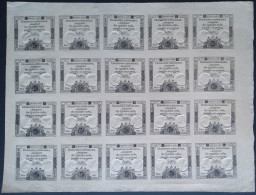 Lot (feulle Entiére) De 20 Assignats - ...-1889 Circulated During XIXth