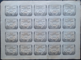 Lot (feulle Entiére) De 20 Assignats - ...-1889 Franchi Antichi Circolanti Durante Il XIX Sec.