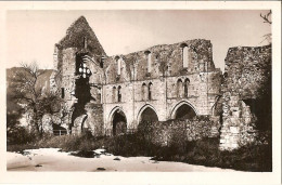 CPSM - SAINT JEAN D'AULPS - HAUTE SAVOIE - RUINES DE L'ABBAYE - Saint-Jean-d'Aulps