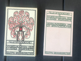 Wiener Werkstaette Serie 12 Cartes Postales Serie ! Glueckwuensche ¡ Avec Le Pochet. Edition Moderne De Brandstaetter - Wiener Werkstaetten