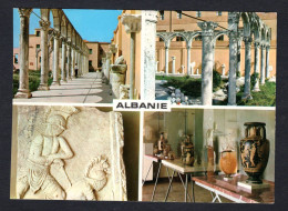 Albanie - DURRËSI - Le Portique, Un Bas-relief Et L'intérieur Du Musée - Multi Vues - Albanie