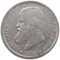 BRAZIL 200 REIS 1868 Pedro II. 1831 - 1889 #t139 0247 - Brésil