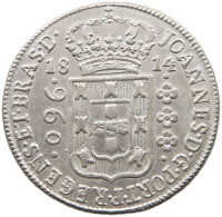 BRAZIL 960 REIS 1814 JOAO VI. 1816–1826 OVERSTUCK #t139 0311 - Brésil