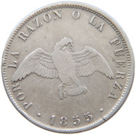 CHILE 50 CENTAVOS 1855  #t133 0115 - Chili