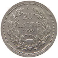 CHILE 20 CENTAVOS 1938  #t085 0133 - Chili