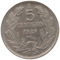 CHILE 5 CENTAVOS 1938  #t085 0147 - Chile