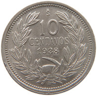 CHILE 10 CENTAVOS 1938  #t078 0567 - Chili