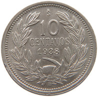 CHILE 10 CENTAVOS 1938  #t078 0567 - Chile