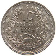 CHILE 10 CENTAVOS 1938  #t078 0565 - Cile