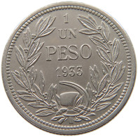 CHILE PESO 1933  #s034 0159 - Cile