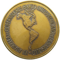 CHILE MEDAL 1974 BANCO INTERAMERICANO - GOBERNADORES #sm02 0433 - Chile