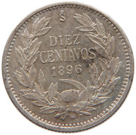 CHILE 10 CENTAVOS 1896  #c036 0199 - Cile