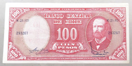 CHILE 100 PESOS 1961  #alb049 1303 - Chili