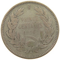 CHILE 20 CENTAVOS 1916  #a045 0097 - Chili