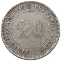 CHINA 20 CENTS  KWANGTUNG #c007 0493 - China