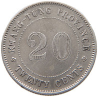 CHINA 20 CENTS  KWANGTUNG #c007 0491 - China