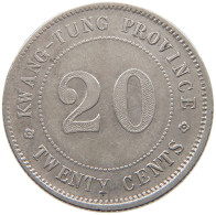 CHINA 20 CENTS  KWANGTUNG #c007 0489 - China