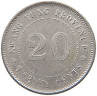 CHINA 20 CENTS  KWANGTUNG #c007 0477 - China