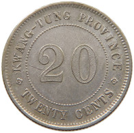 CHINA 20 CENTS  KWANGTUNG #c007 0475 - China