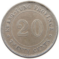 CHINA 20 CENTS  KWANGTUNG #c007 0469 - China