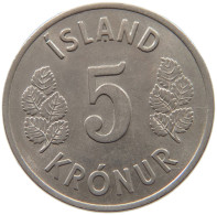 ICELAND 5 KRONUR 1969  #c078 0127 - Iceland