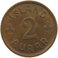 ICELAND 2 AURAR 1942  #c034 0119 - Iceland