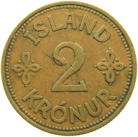 ICELAND 2 KRONUR 1940  #c036 0017 - Islande