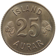 ICELAND 25 AURAR 1967  #a039 0529 - Islanda