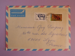 DE16  BULGARIE  BELLE LETTRE    1995 BOURGAS  A LYON FRANCE + TEXTE  +AFF. PLAISANT ++ - Cartas & Documentos