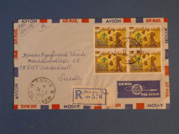 DE16  VIETNAM  CONG HOA BELLE LETTRE RECO  1972   BLOC DE TP + SAIGON A NIEDERHASLI   SUISSE+AFF. PLAISANT ++ - Viêt-Nam