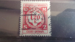 BOHEME ET MORAVIE YVERT N°SERVICE 7 - Used Stamps