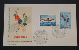 Andorre Espagnol,  Année 1972. - Covers & Documents