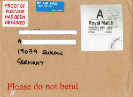 Großbritannien 2020 Brief/ Letter Europa  ATM  1.68 £   Postage Paid UK.4 ; Grand Format/ Big Size  19x14cm ! - Post & Go (automatenmarken)