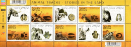 South Africa - 2006 Animal Tracks Sheet (**) # SG 1600a , Mi 1715-1724 - Ongebruikt