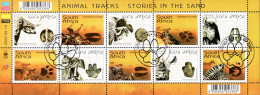 South Africa - 2006 Animal Tracks Sheet (o) # SG 1600a , Mi 1715-1724 - Unused Stamps