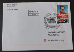 AT Brief  2008 Formel 1  Schumacher   #cover5627 - Cartas & Documentos