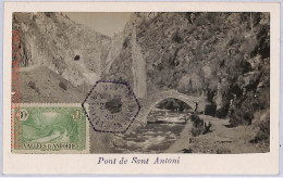 Ad8716 - ANDORRA  - POSTAL HISTORY -  Maximum Card   1946, San Antonio Bridge - Autres & Non Classés