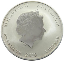 AUSTRALIA DOLLAR 2010 Elizabeth II. (1952-2022) YEAR OF TIGER #sm05 0133 - Dollar