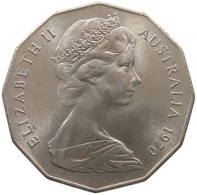 AUSTRALIA 50 CENTS 1970 Elisabeth II. (1952-) #s061 0193 - 50 Cents