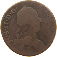 AUSTRIAN NETHERLANDS 2 LIARDS 1789 JOSEPH II. (1765-1790) #c033 0043 - 1714-1794 Pays-Bas Autrichiens  
