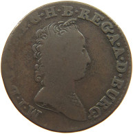 AUSTRIAN NETHERLANDS 2 LIARDS 1750 Maria Theresia (1740-1780) #c020 0333 - 1714-1794 Oostenrijkse Nederlanden