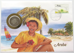 ARUBA STATIONERY FLORIN 1988  #bs18 0055 - Otros – América